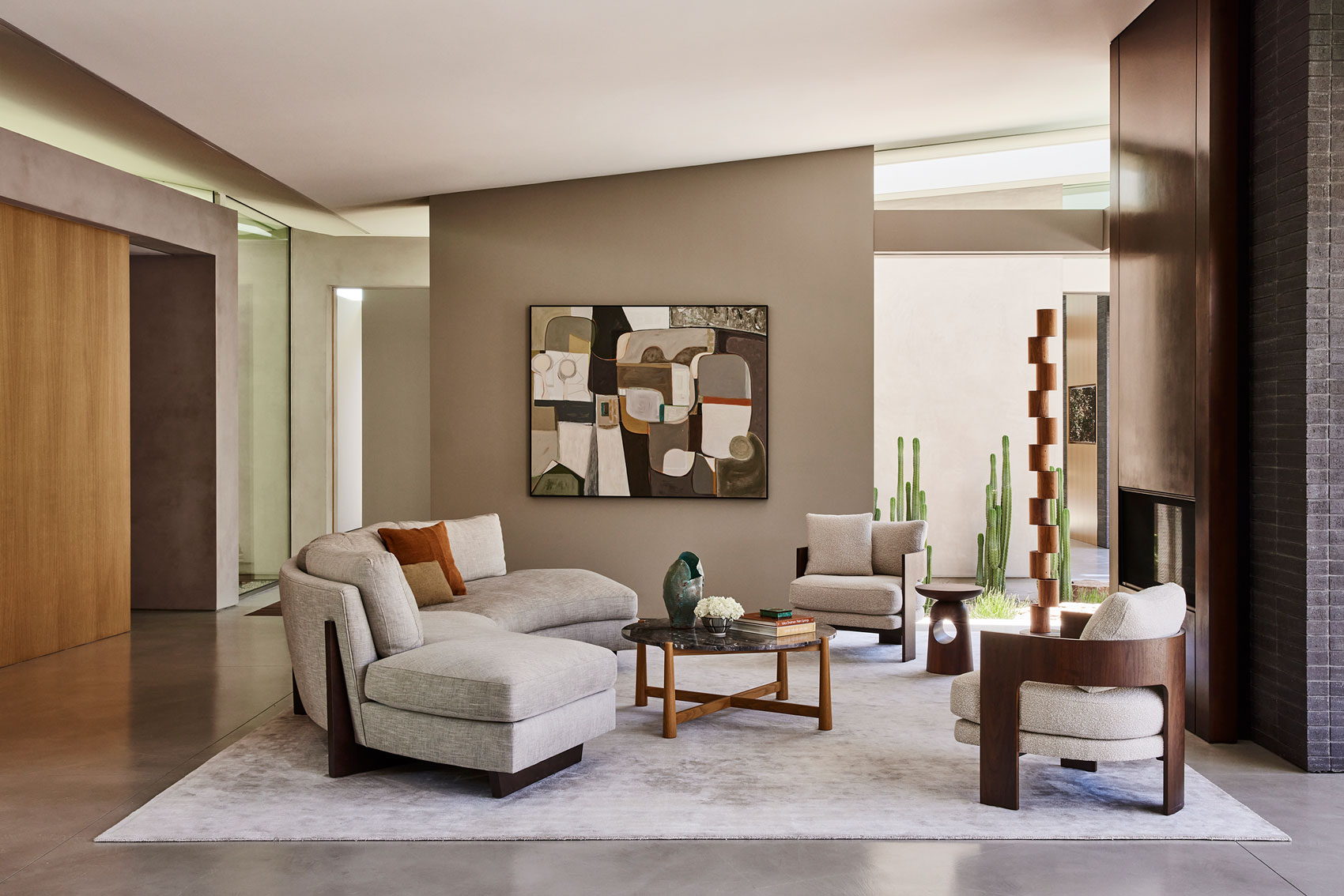 Living area at Slot Canyon residence