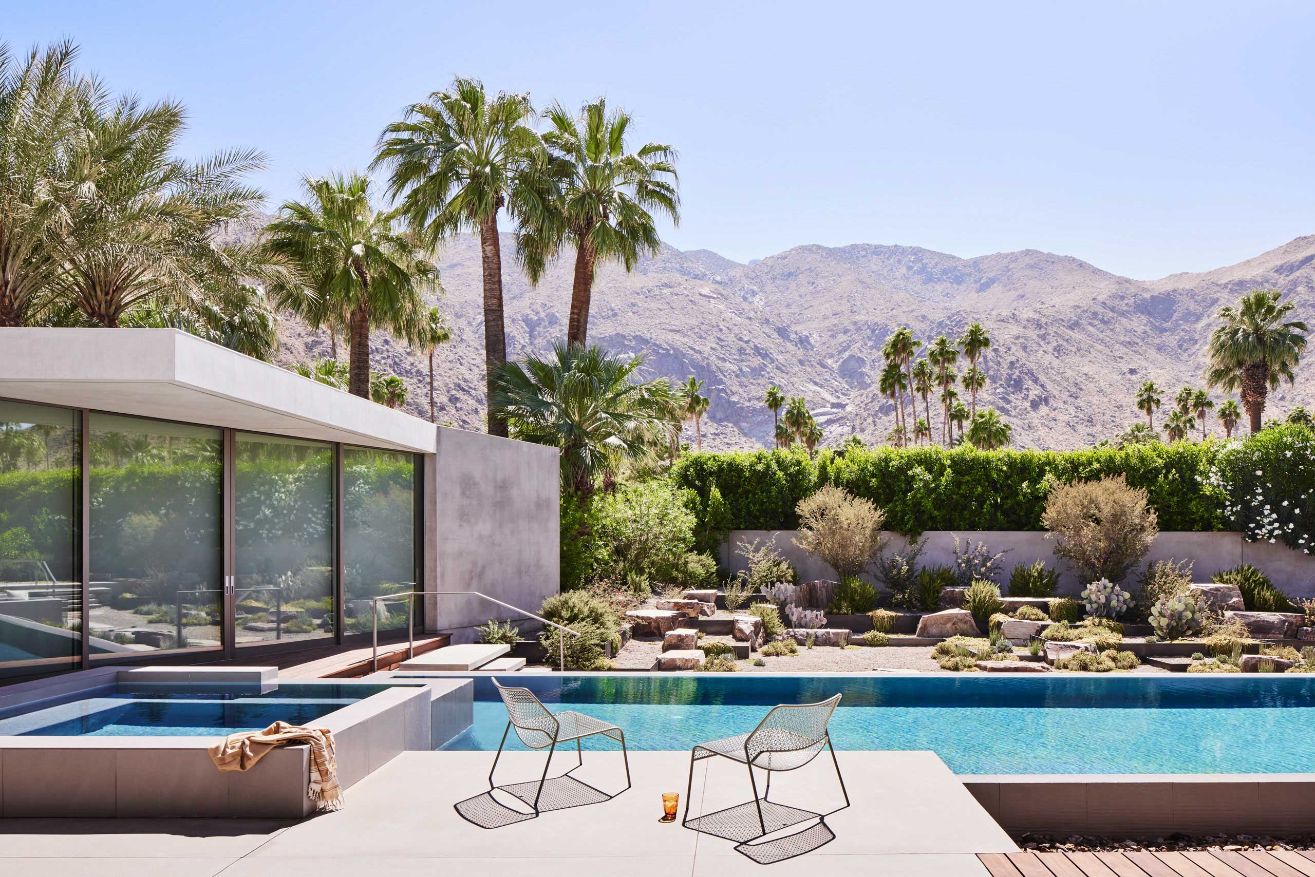 Wallpaper Features Slot Canyon Residence in Palm Springs